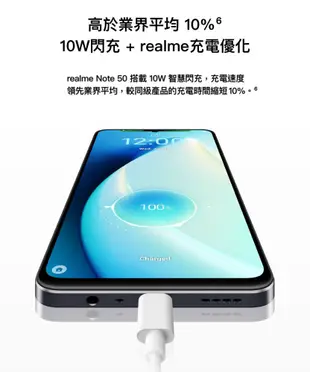 realme Note 50 (4G/128G) 6.7吋 智慧手機 (9.2折)