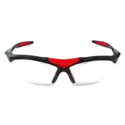Karakal Pro 3000 Squash Goggles Protective Eyeguards - Black / Red