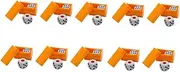10 Sets Listening Dice Dot Dice RPG Dice Prediction Flash Dices Dice Trick Flash Illusion Props Lightweight Dice Prop Entertainment Dice Interesting Party Prop Plastic Orange
