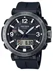 NEW Casio ProTrek ECOFRIENDLY Gray Ion-Plated Triple Sensor Mens Watch PRW6611Y1