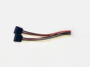 New 4 Pin IDE Female Molex to Dual SATA Female Splitter HDD Power Adapter Cable