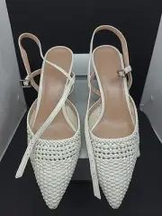 NEW Nordstrom Pompadou Pointy Toe Pump - Ivory Size 7.5M