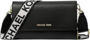 Michael Kors Jet Set Item Large Zip Around Wallet Crossbody Bag Black