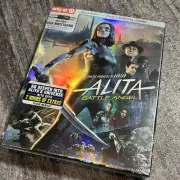 Alita Battle Angel Blu-Ray + DVD w/ Target Exclusive USB Wristband - Brand New