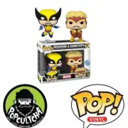 X-Men - Logan & Sabretooth Wolverine 50th Anniversary Pop! Vinyl Figure 2-Pack