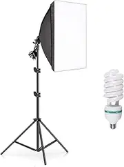 YISITONG Softbox Photography Lighting Kit 20 x 28 inch with 135W E27 Socket 5500K Soft Box Lights, Continuous Lighting for Portraits and Product Shooting