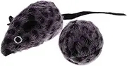 FUTUREORYY 1 Set Interactive Plush Cat Mouse Engaging Plaything for Indoor Cats and Unique Design Encourages Active Play and Reduces Loneliness