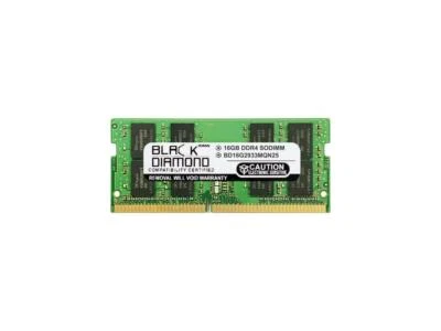 Black Diamond Memory 16GB 260-Pin DDR4 SO-DIMM DDR4 2933 (PC4 23400) Laptop Memo