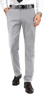 [Anzuit] Mens Suit Pants Formal Slim Fit Men Dress Pants Wedding Classic Pants for Men Groomsmen Flat Front Suit Stylish
