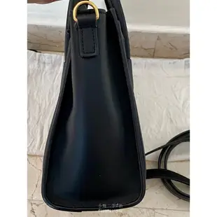 二手精品 Celine nano Luggage 微笑包 囧包 附斜背帶 黑色168243