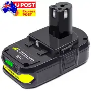 For Ryobi 18V 3.6Ah Lithium Battery P108 ONE Plus P102 P103 P108 P107 P109