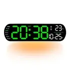 Color Digital Wall Clock Large Screen Digital Wall Clock Adjustable Brightness