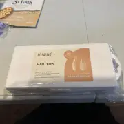 Rosalind Nail Tips Half Matte Medium Almond 264 PCS Full Cover