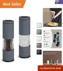 Salt and Pepper Grinder Set with Adjustable Coarseness | Manual Pepper Mill G...