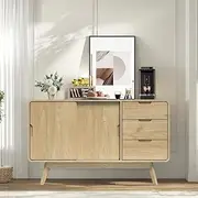 Buffet Cabinet with 3 Drawers, Coffee Bar Cabinet