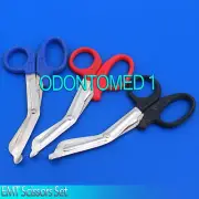 3 Nursing EMT Shears Scissors Bandage Paramedic EMS 7.25"