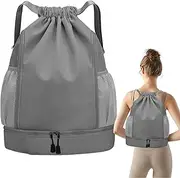 Setauoo Backpack Beach Bag, Waterproof Swimming Drawstring Bag, Lightweight Sandproof Daypack Workout Gear, Portable Travel Accessories for Men Women Kids Swimmers Girls