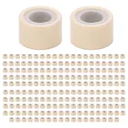 200 PCS 5mm Blonde Color Silicone Lined Micro Rings Beads Linkies For Hair1300