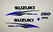 Suzuki 250 hp FourStroke Outboard Engine Decal Kit MARINE VINYL 115 - 300 hp