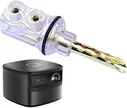 Banana Plugs for Speaker Wire | Wire Connector Speaker Plugs Connector | Banana Jack Speaker Wire Plugs, Transparent Banana Plug Connectors, Speaker Connectors for Sound Systems