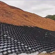 Ground Grid Slope Grid, 2 Inch High Gravel Grids Permeable Paver Base Ground Grid for Outdoor Shed Driveway Garden(5x10 m/16.5x33 ft)