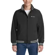 Champion Men's Bomber Jacket Full Zip Jacket Stretch Rib fabric at Cuff & Hem