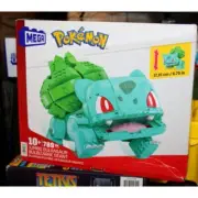 MEGA Pokemon Jumbo Bulbasaur Action Figure Set with 78 Piece Building Set