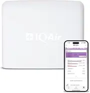 Airvisual Outdoo Air Quality Monitor, Detects Pm1, Pm2.5, Pm10, Co2, Temperature, Humidity, Pressure; Modular Sensor Design, Wi-Fi, LAN, German Made (Pack of 1) White