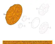 FORD OEM 15-23 E-Transit Wheels Covers Trim-Wheel Cover CK4Z1130J