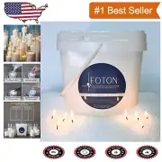 9lb Bulk Pearled Candle - Unscented Luxury with 100 Wicks for Creative Candle...