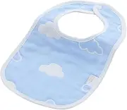 ibasenice Snap Bib Baby Drool Bibs Soft Cotton Gauze Towel for Boys Girls Fashion Style Toddler Clothing