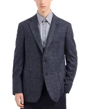 Emporio Armani Wool & Linen Blend Sport Jacket