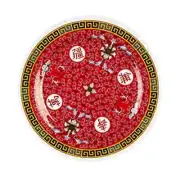 Thunder Group 1013TR 12-5/8" Diameter Longevity Pattern Melamine Plate - 1 Doz