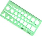 Plastic Green Measuring Templates Geometric Rulers Building Formwork Drawings Pl