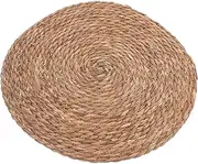Alasum Round Rattan Pet Bedding Mat Cozy Dog Sleeping Blanket for Small Dogs Cats Easy to Clean Design Durable Portable Pet Floor Mat for Crate Couch Use
