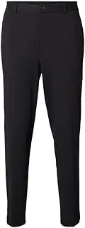 [SELECTED HOMME] Men's Slhslimtape-Delon String Jersey Flex TRS Trousers, Black