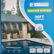 Pre-Assembled Misting System 36 Feet 1/4 in Beige Tubing - 8 Nozzles