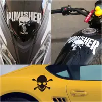 在飛比找蝦皮購物優惠-骷髏頭圖案貼紙 惡魔圖案貼紙  PUNISHER 後檔貼 玻