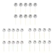 10pcs MirrorBalls Cake Decoration Silver GoldenBall DiscoCupcake Toppers