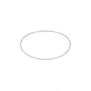 Smooth Wire Bangle Bracelet Sterling Silver