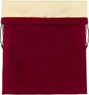 Blow Dryer Bag, Segbeauty Hair Dryer Storage Bag, 11.8x15.7 inches Satin Lined Storage Bags with Drawstring Wine Red Velvet Pouch Bag Travel Organizer for Diffuser, Straighteners, Clothes