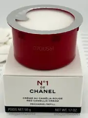 CHANEL N°1 CREME AU CAMELIA ROUGE RED CAMELLIA CREAM 1.7 (RECHARGE/REFILL) NEW