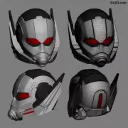 AntMAN Helmet 3D Printed PLA Magnets Included