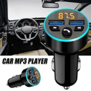 Car FM Transmitter Wireless Bluetooth MP3 Player Radio Adapter USB Charger jeigM
