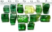 Beautiful Natural Color Tourmaline Rough Grade Very Nice Quality 13pcs 90 Carats
