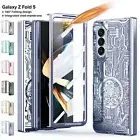 For Samsung Galaxy Z Fold 5 4 3 5G Shockproof Plating with Glass Protector Case