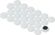 Small White Planning Office Magnets for Fridge, Whiteboard, Noticeboard, Filing Cabinet - Pack of 24