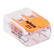 5 x 221-612 WAGO 2-Way Compact Lever Connector 6mm² 41A