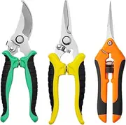 Vbvbip Professional Pruning Shears Set - Ergonomic Design Stainless Steel Garden Tool Kit