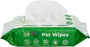 Dogs & Cats 100% Plastic Free Biodegradable Multi-Purpose Cleaning Pet Wipes Fiber Plant Based Alcohal Free Pet Wipes (1200 Wipes, Unscented)